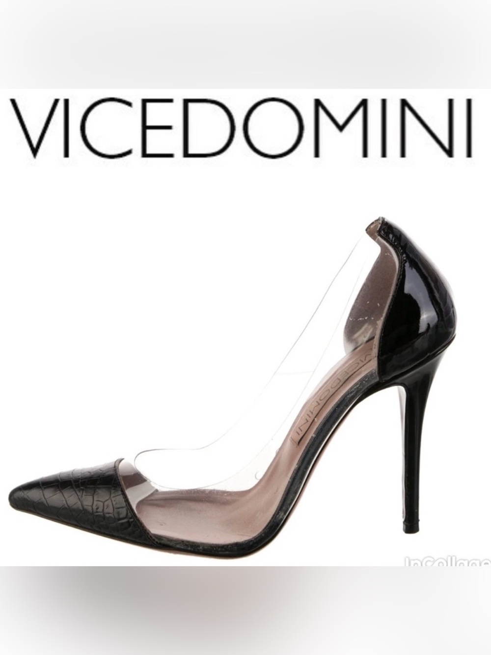 Vicedomini Black Stiletto Heels